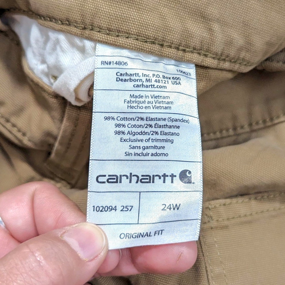 Carhartt Women's ORIGINAL Fit Crawford Short Plus - 24W Rugged Flex - 102094 257 - Picture 6 of 13